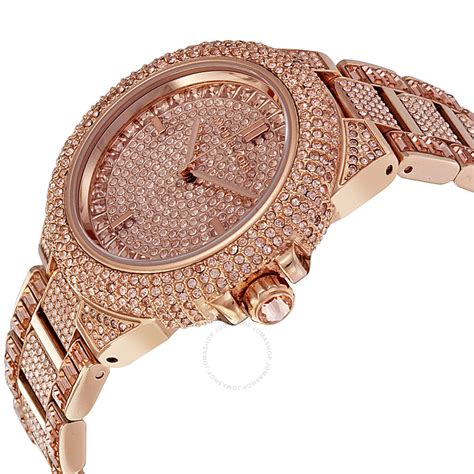 michael kors smartwatch rose gold with diamonds|rose gold mk watch.